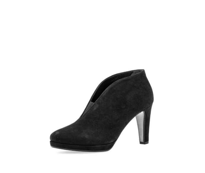 Gabor Ankle Boot Schwarz - Rauleder