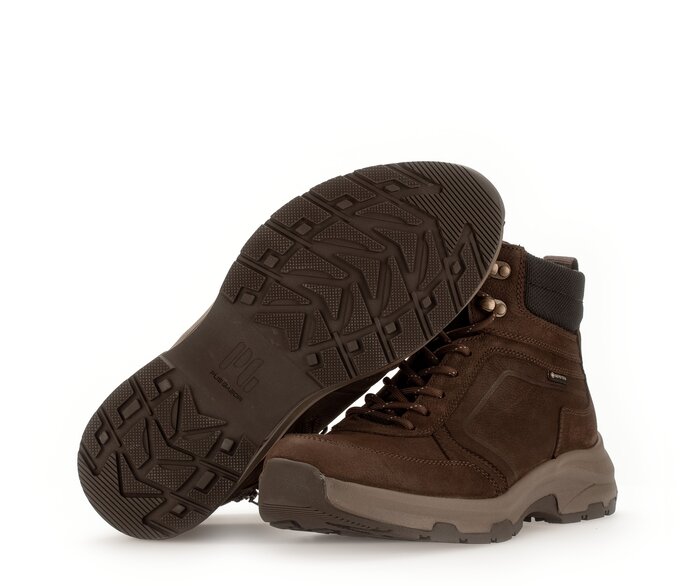Pius Gabor Sportlicher Stiefel Braun - Materialmix Leder/Textil