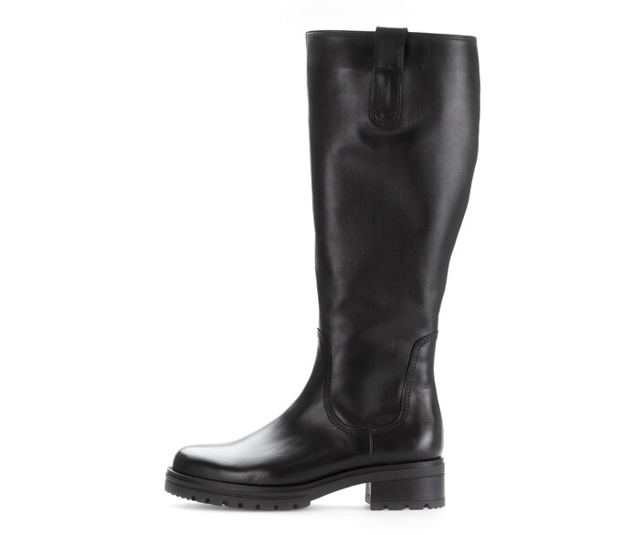 Gabor Sportlicher Stiefel Schwarz - Glattleder