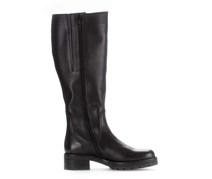 Gabor Sportlicher Stiefel Schwarz - Glattleder