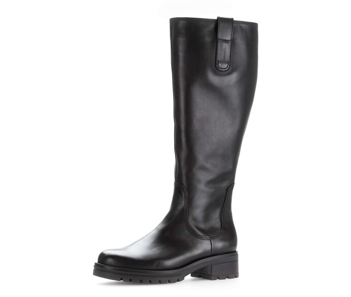 Gabor Sportlicher Stiefel Schwarz - Glattleder
