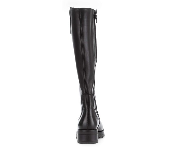 Gabor Sportlicher Stiefel Schwarz - Glattleder