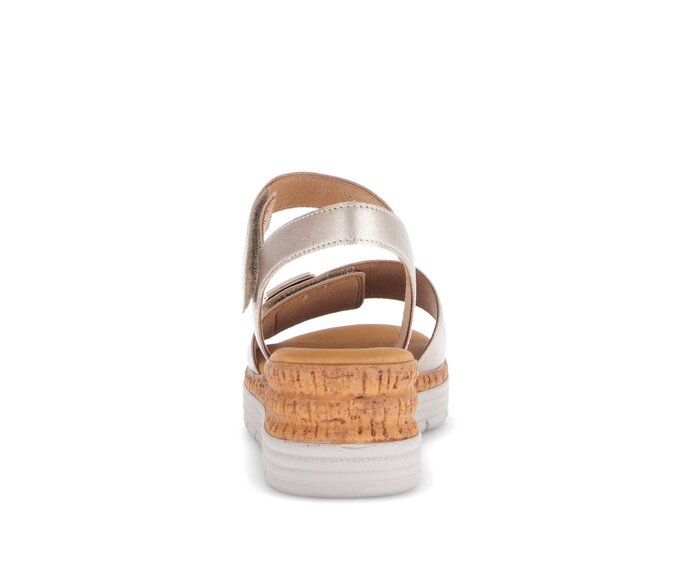 Gabor Riemchensandale Beige - Effektleder