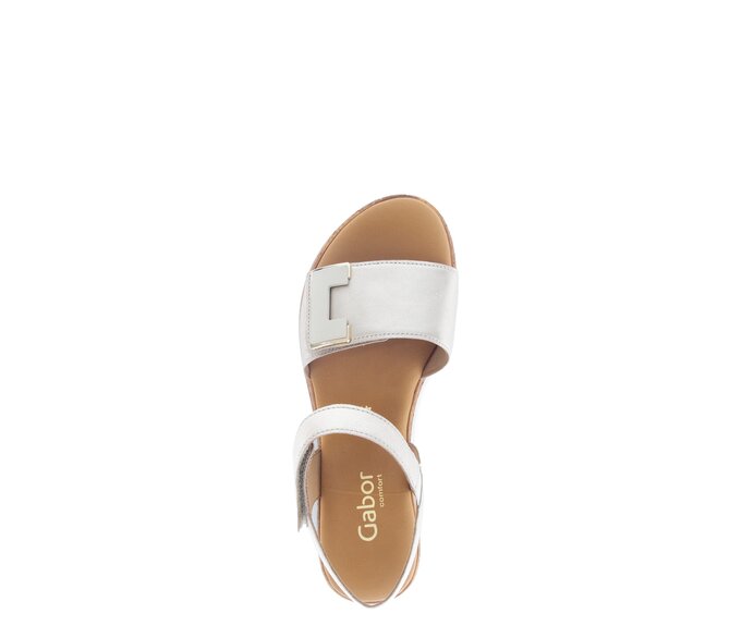 Gabor Riemchensandale Beige - Effektleder
