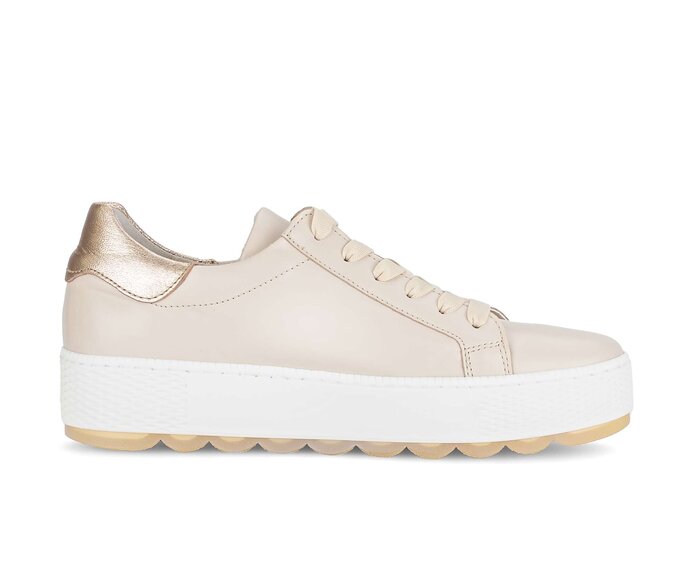 Gabor Sneaker Low Beige - Glattleder