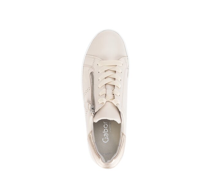 Gabor Sneaker Low Beige - Glattleder