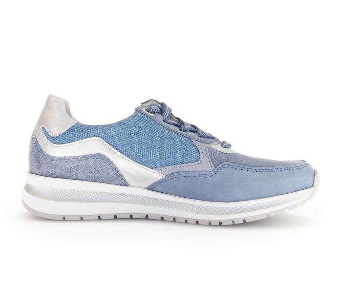 Gabor Sneaker Low Blau - Materialmix Leder/Lederimitat