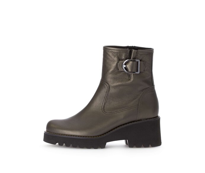 Gabor Plateau Stiefelette Grün - Effektleder