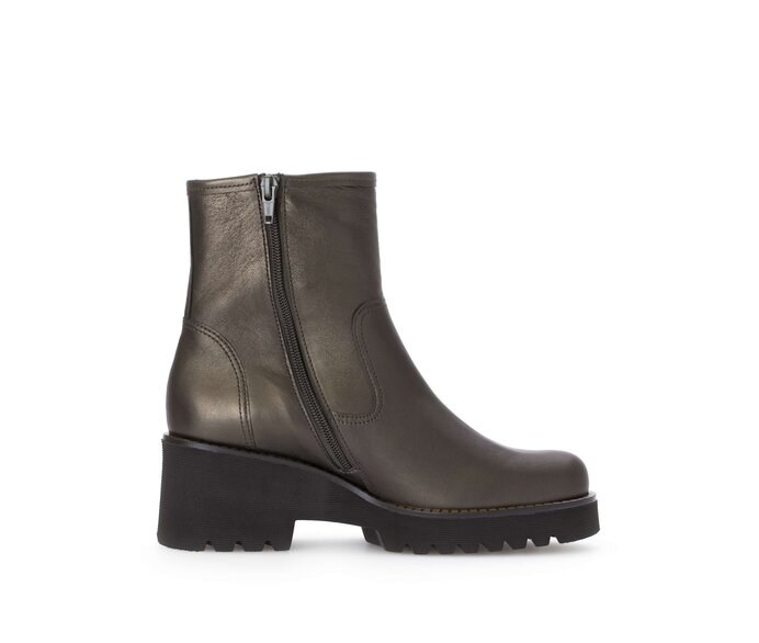 Gabor Plateau Stiefelette Grün - Effektleder