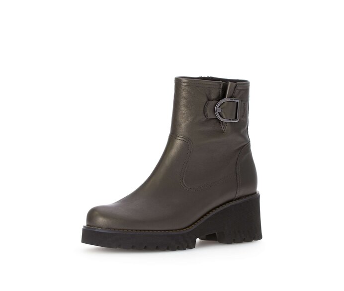Gabor Plateau Stiefelette Grün - Effektleder