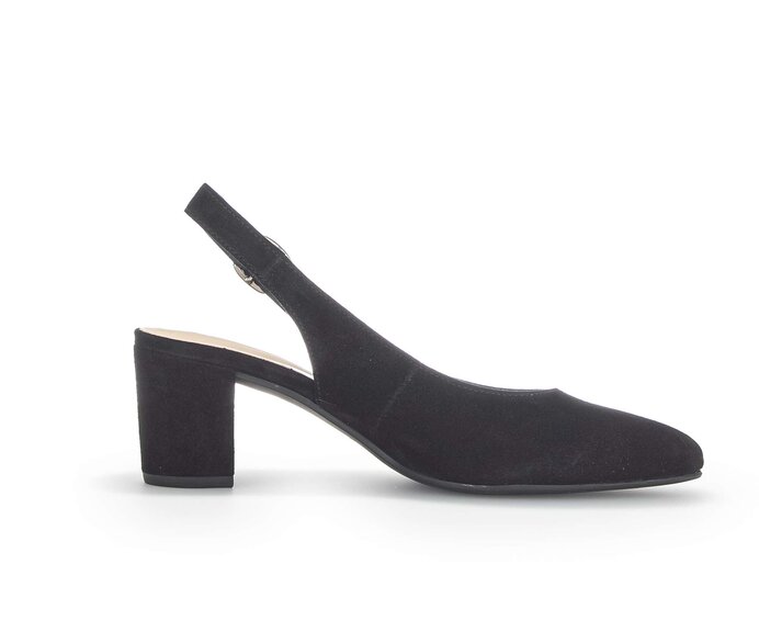Gabor Slingpumps Schwarz - Rauleder