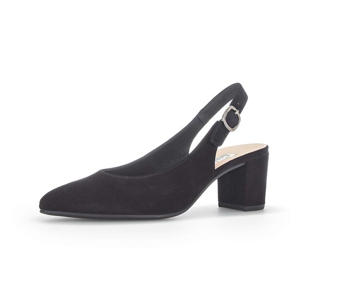 Gabor Slingpumps Schwarz - Rauleder