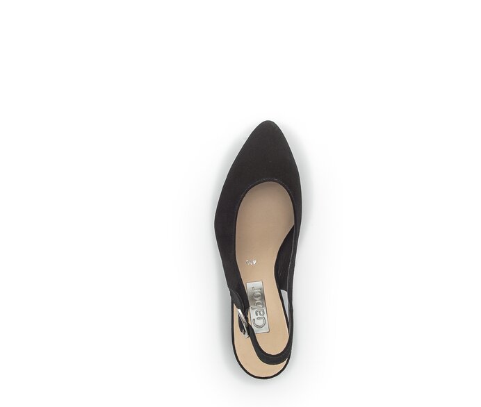 Gabor Slingpumps Schwarz - Rauleder