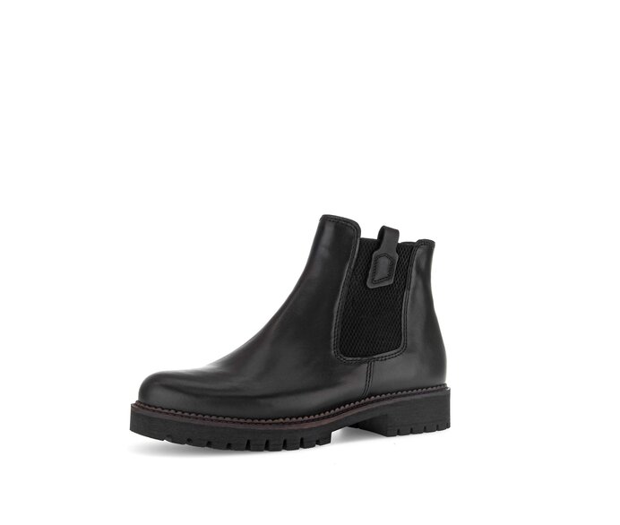 Gabor Chelsea Boot Schwarz - Glattleder