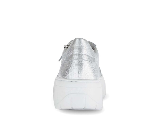 Gabor Sneaker Low Silber - Glattleder