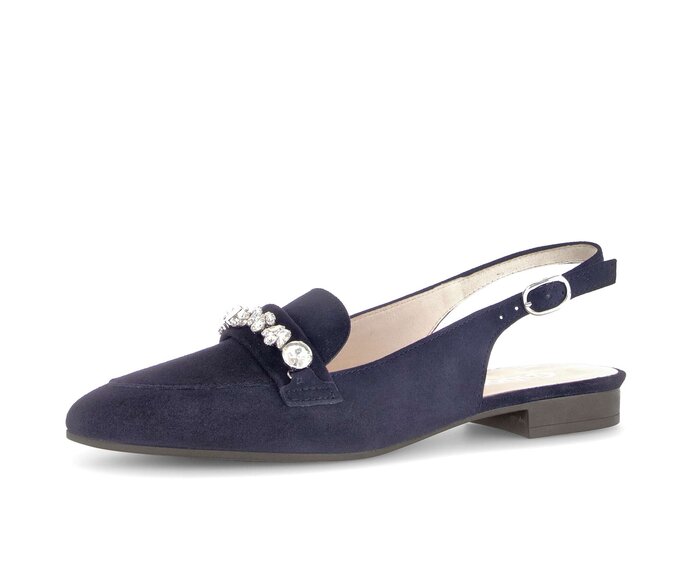 Gabor Slingpumps Blau - Rauleder