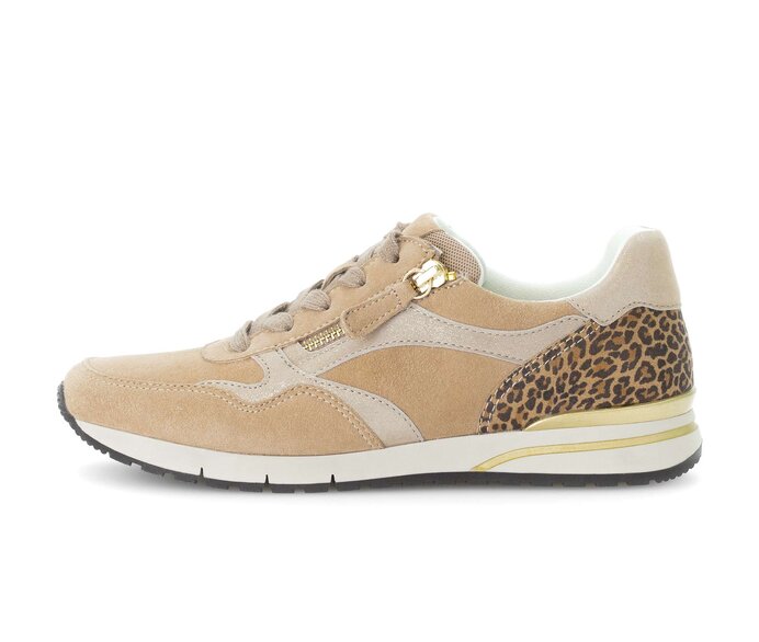 Gabor Sneaker Low Beige - Materialmix Leder/Lederimitat