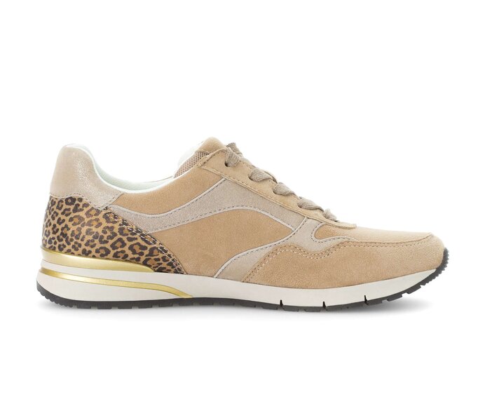 Gabor Sneaker Low Beige - Materialmix Leder/Lederimitat