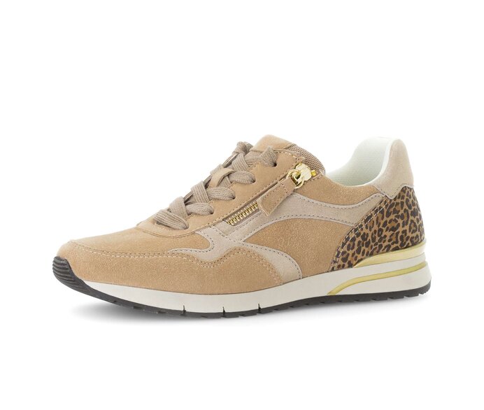 Gabor Sneaker Low Beige - Materialmix Leder/Lederimitat
