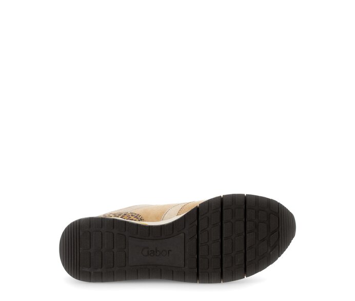 Gabor Sneaker Low Beige - Materialmix Leder/Lederimitat