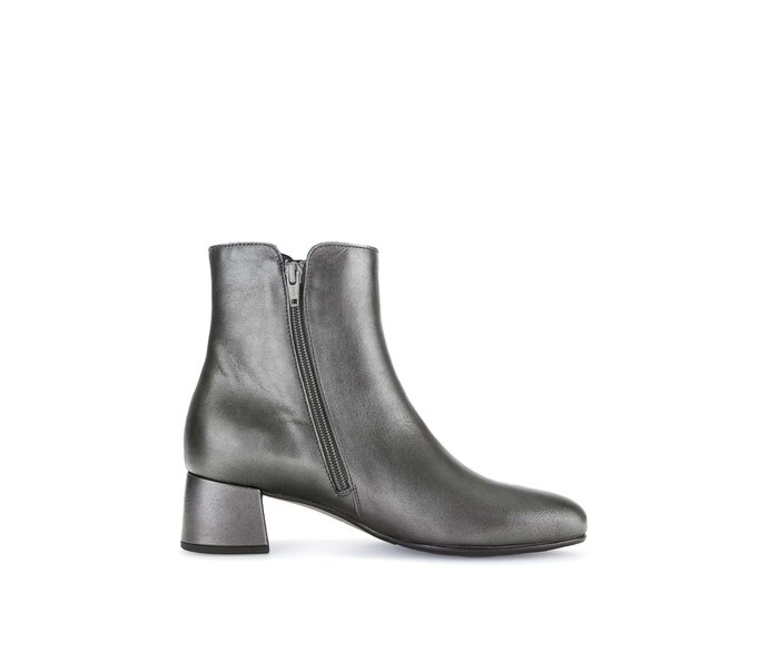 Gabor Elegante Stiefelette Silber - Glattleder