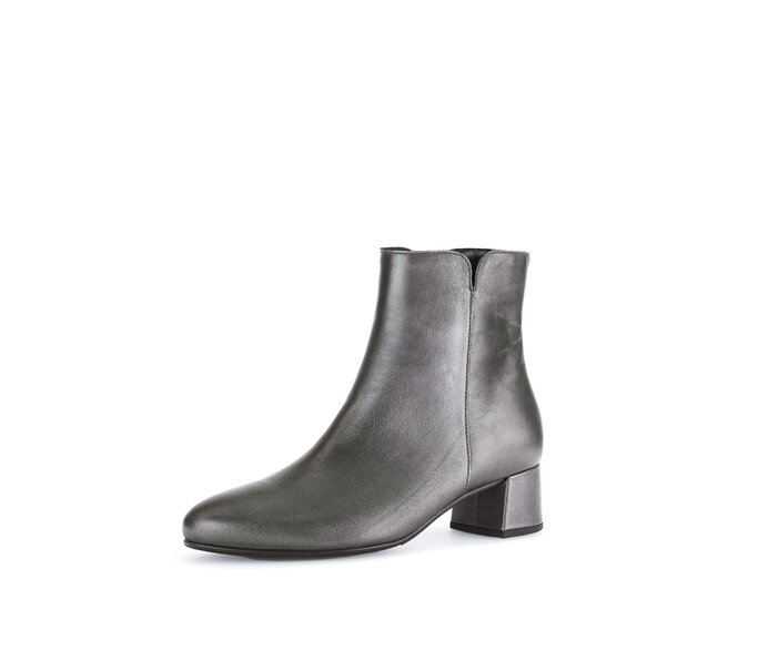 Gabor Elegante Stiefelette Silber - Glattleder