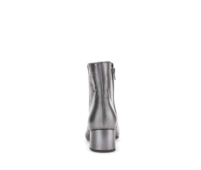 Gabor Elegante Stiefelette Silber - Glattleder