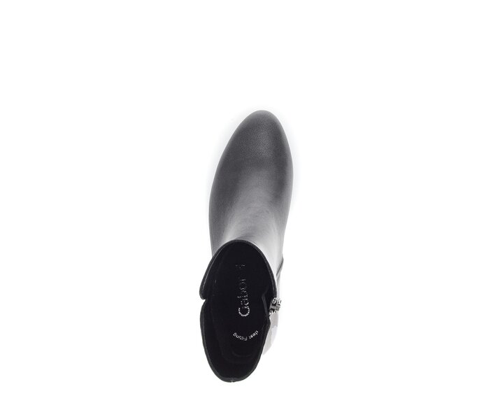Gabor Elegante Stiefelette Silber - Glattleder