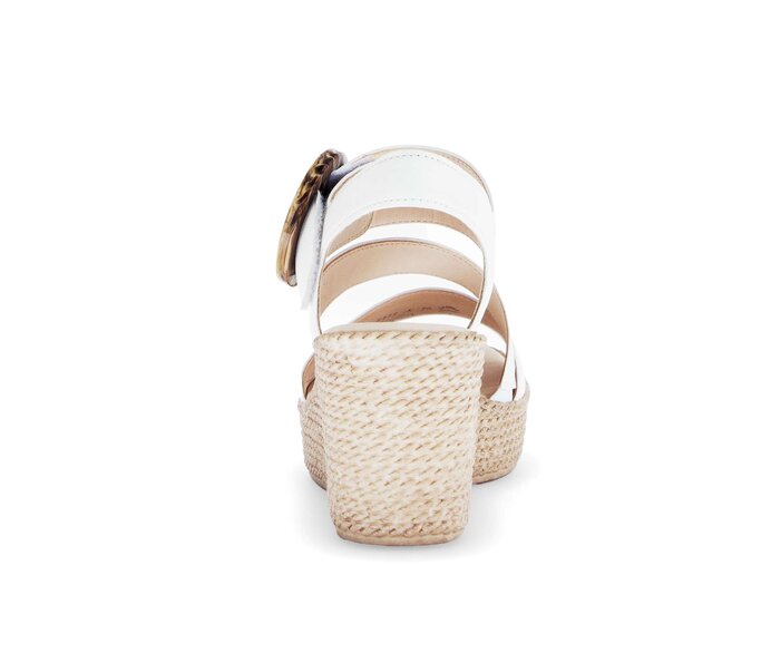 Gabor Keilsandalette Creme - Glattleder