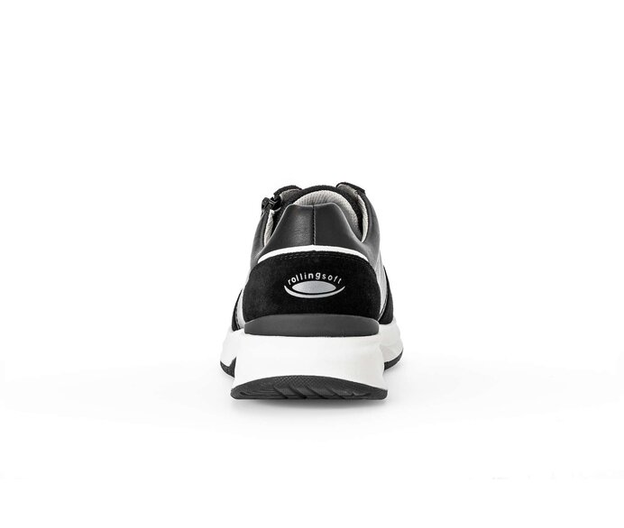 Gabor Rollingsoft Sneaker Low Schwarz - Materialmix Leder
