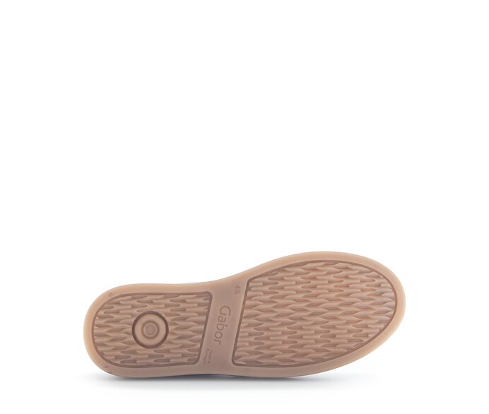 Gabor Sneaker Low Silber - Materialmix Leder