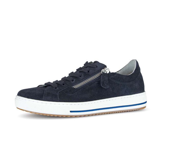 Gabor Sneaker Low Blau - Rauleder