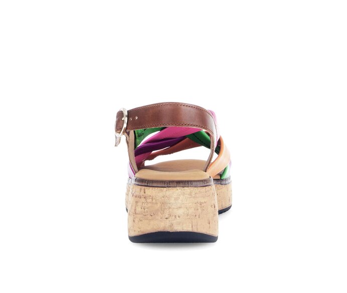 Gabor Plateau Sandale Multicolour - Materialmix Leder