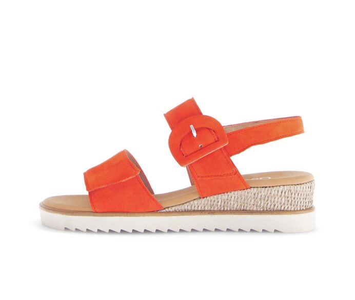 Gabor Keilsandalette Orange - Rauleder