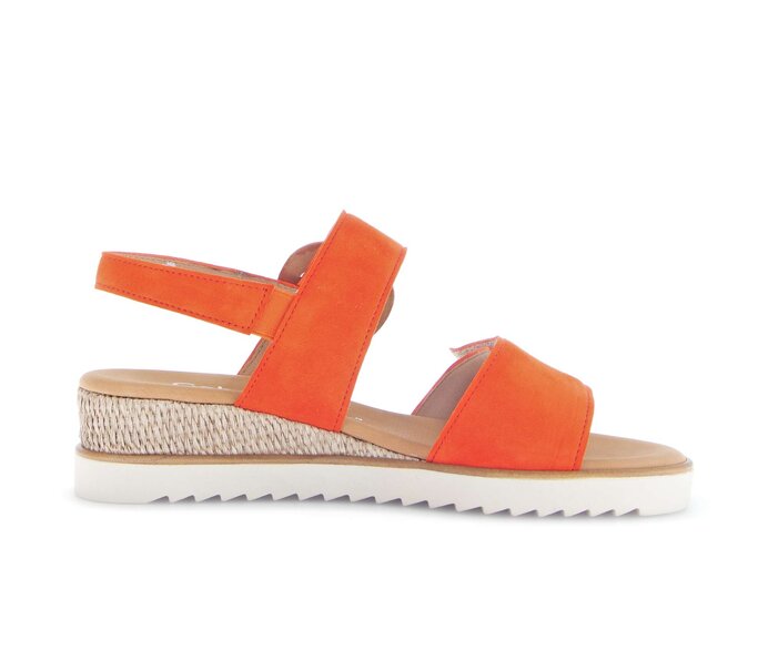 Gabor Keilsandalette Orange - Rauleder