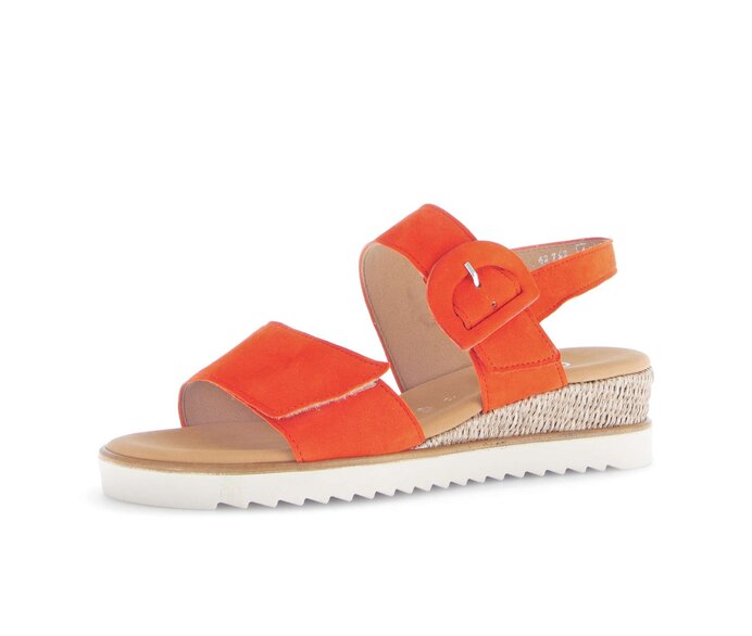 Gabor Keilsandalette Orange - Rauleder