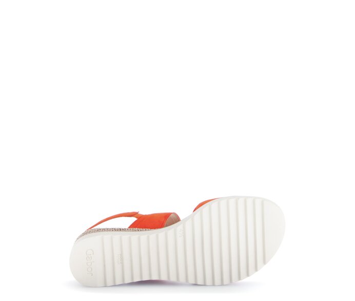Gabor Keilsandalette Orange - Rauleder