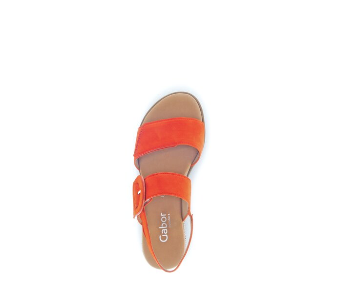 Gabor Keilsandalette Orange - Rauleder