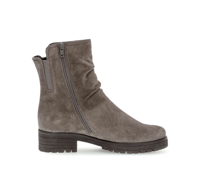 Gabor Sportliche Stiefelette Grau - Rauleder