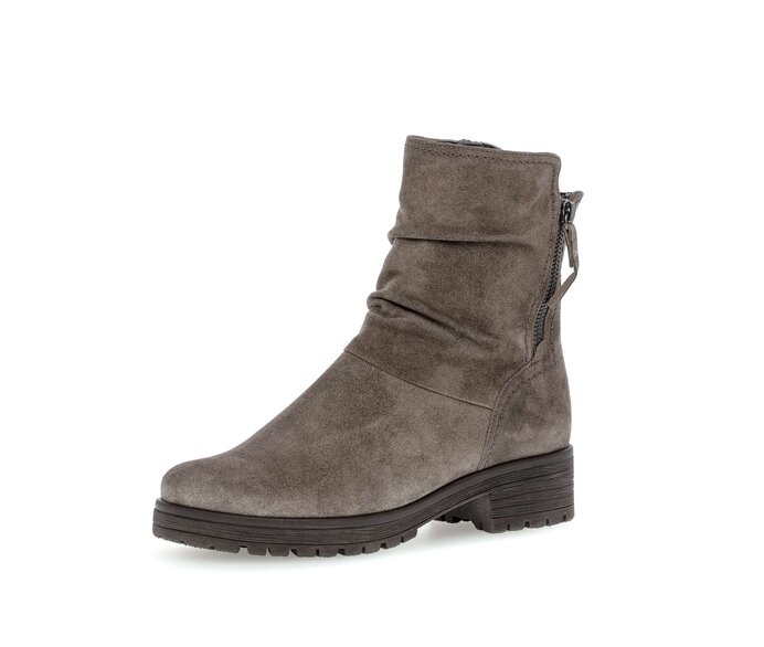 Gabor Sportliche Stiefelette Grau - Rauleder