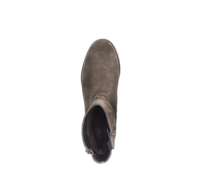 Gabor Sportliche Stiefelette Grau - Rauleder