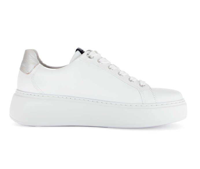 Gabor Sneaker Low Weiß - Materialmix Leder