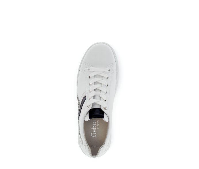 Gabor Sneaker Low Weiß - Materialmix Leder