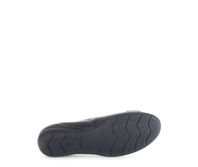 Gabor Sportliche Ballerina Schwarz - Materialmix Leder