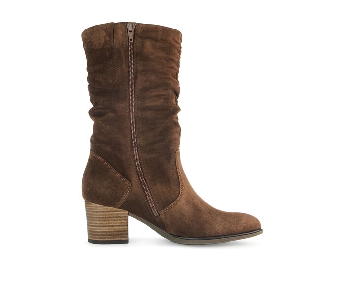 Gabor Elegante Stiefelette Braun - Rauleder