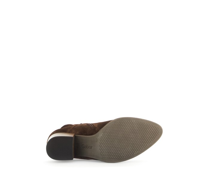Gabor Elegante Stiefelette Braun - Rauleder