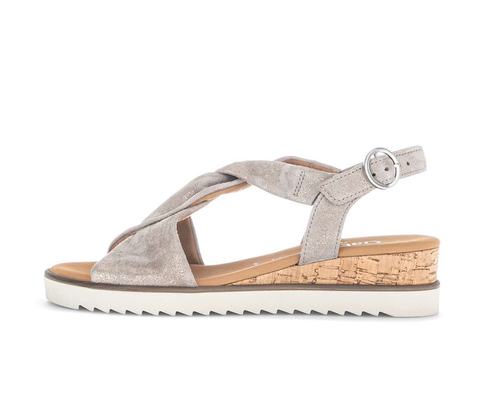 Gabor Keilsandalette Beige - Effektleder