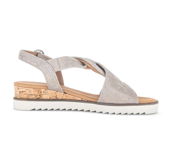 Gabor Keilsandalette Beige - Effektleder