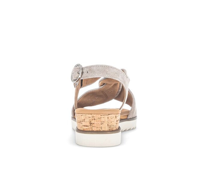 Gabor Keilsandalette Beige - Effektleder