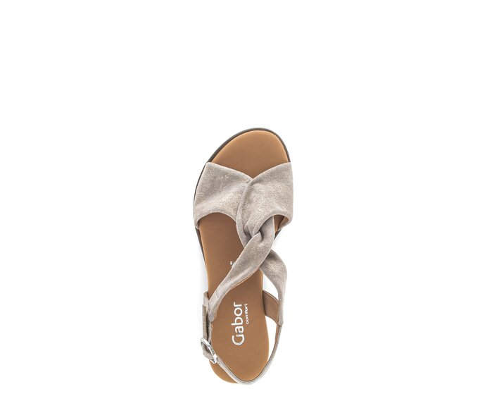 Gabor Keilsandalette Beige - Effektleder